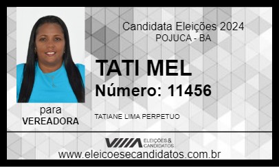 Candidato TATI MEL 2024 - POJUCA - Eleições