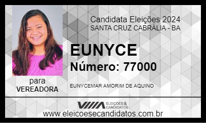 Candidato EUNYCE 2024 - SANTA CRUZ CABRÁLIA - Eleições