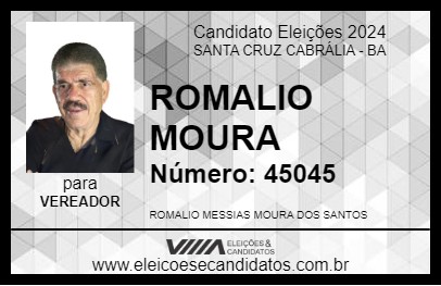 Candidato ROMALIO MOURA 2024 - SANTA CRUZ CABRÁLIA - Eleições