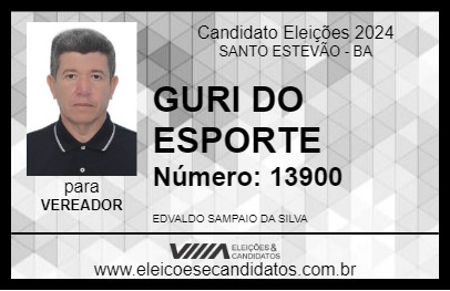 Candidato GURI DO ESPORTE 2024 - SANTO ESTEVÃO - Eleições