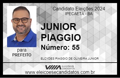 Candidato JUNIOR PIAGGIO 2024 - IPECAETÁ - Eleições