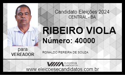 Candidato RIBEIRO VIOLA 2024 - CENTRAL - Eleições