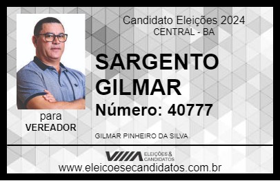 Candidato SARGENTO GILMAR 2024 - CENTRAL - Eleições