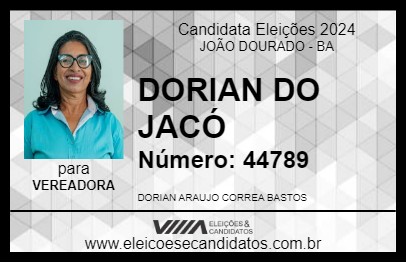 Candidato DORIAN DO JACÓ 2024 - JOÃO DOURADO - Eleições