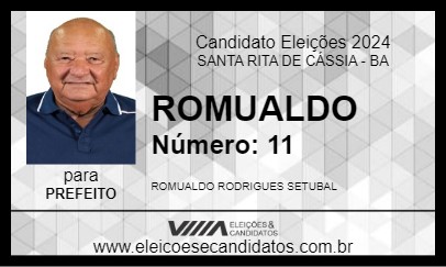 Candidato ROMUALDO 2024 - SANTA RITA DE CÁSSIA - Eleições