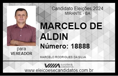 Candidato MARCELO DE ALDIN 2024 - MIRANTE - Eleições