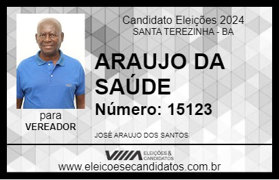 Candidato ARAUJO DA SAÚDE 2024 - SANTA TEREZINHA - Eleições