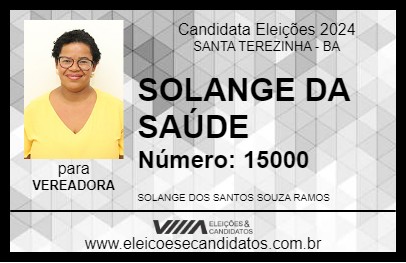 Candidato SOLANGE DA SAÚDE 2024 - SANTA TEREZINHA - Eleições