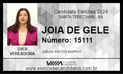 Candidato JOIA DE GELE 2024 - SANTA TEREZINHA - Eleições