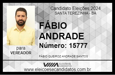 Candidato FÁBIO ANDRADE 2024 - SANTA TEREZINHA - Eleições