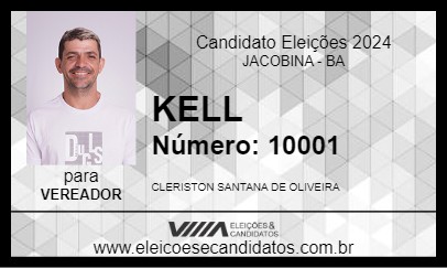 Candidato KELL 2024 - JACOBINA - Eleições