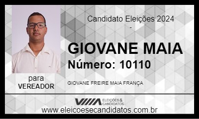 Candidato GIOVANE MAIA 2024 - JACOBINA - Eleições