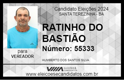 Candidato RATINHO DO BASTIÃO 2024 - SANTA TEREZINHA - Eleições