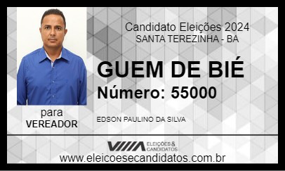 Candidato GUEM DE BIÉ 2024 - SANTA TEREZINHA - Eleições