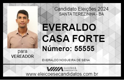 Candidato EVERALDO CASA FORTE 2024 - SANTA TEREZINHA - Eleições