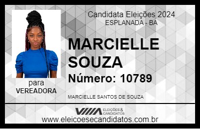 Candidato MARCIELLE SOUZA 2024 - ESPLANADA - Eleições