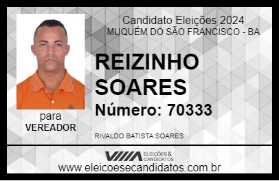 Candidato REIZINHO SOARES  2024 - MUQUÉM DO SÃO FRANCISCO - Eleições