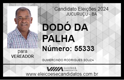 Candidato DODÓ DA PALHA 2024 - JUCURUÇU - Eleições