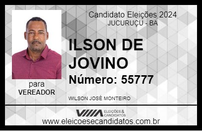 Candidato WILSON DE JOVINO 2024 - JUCURUÇU - Eleições