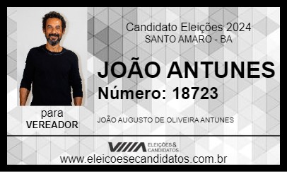 Candidato JOÃO ANTUNES 2024 - SANTO AMARO - Eleições