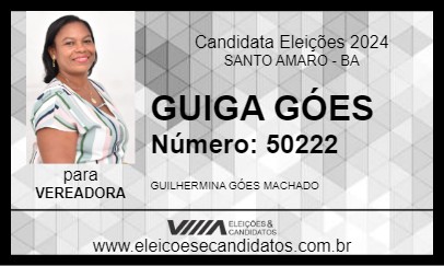 Candidato GUIGA GÓES 2024 - SANTO AMARO - Eleições