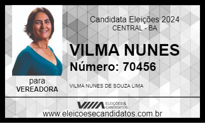 Candidato VILMA NUNES 2024 - CENTRAL - Eleições