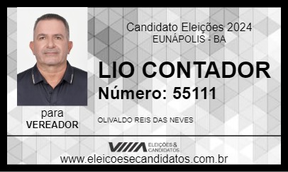 Candidato LIO CONTADOR 2024 - EUNÁPOLIS - Eleições