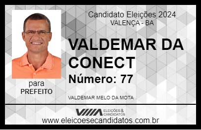 Candidato VALDEMAR DA CONECT 2024 - VALENÇA - Eleições