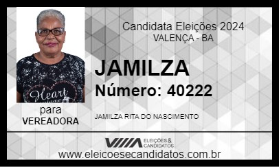 Candidato JAMILZA 2024 - VALENÇA - Eleições