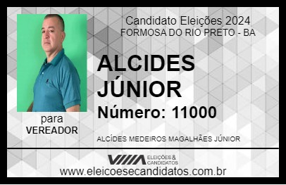 Candidato ALCIDES JÚNIOR 2024 - FORMOSA DO RIO PRETO - Eleições