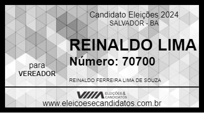 Candidato REINALDO LIMA 2024 - SALVADOR - Eleições