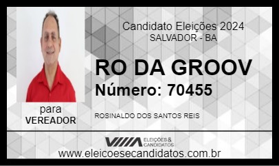 Candidato RO DA GROOV 2024 - SALVADOR - Eleições