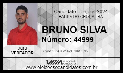 Candidato BRUNO SILVA 2024 - BARRA DO CHOÇA - Eleições