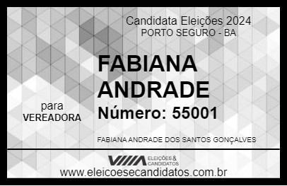 Candidato FABIANA ANDRADE  2024 - PORTO SEGURO - Eleições