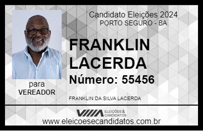 Candidato FRANKLIN LACERDA 2024 - PORTO SEGURO - Eleições