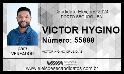 Candidato VICTOR HYGINO  2024 - PORTO SEGURO - Eleições