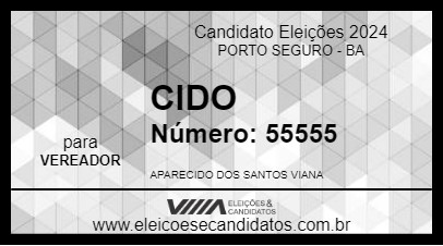 Candidato CIDO 2024 - PORTO SEGURO - Eleições