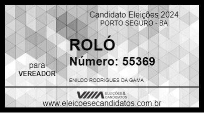 Candidato ROLÓ 2024 - PORTO SEGURO - Eleições