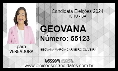 Candidato GEOVANA 2024 - ICHU - Eleições