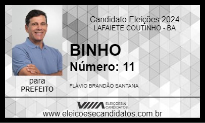 Candidato BINHO 2024 - LAFAIETE COUTINHO - Eleições