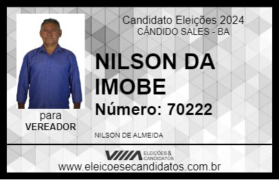 Candidato NILSON DA IMOBE 2024 - CÂNDIDO SALES - Eleições