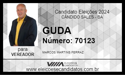 Candidato GUDA 2024 - CÂNDIDO SALES - Eleições