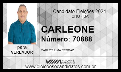 Candidato CARLEONE 2024 - ICHU - Eleições