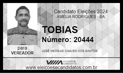 Candidato TOBIAS 2024 - AMÉLIA RODRIGUES - Eleições