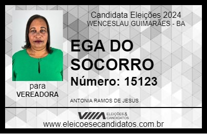 Candidato EGA DO SOCORRO 2024 - WENCESLAU GUIMARÃES - Eleições