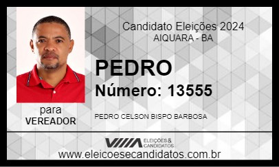 Candidato PEDRO 2024 - AIQUARA - Eleições