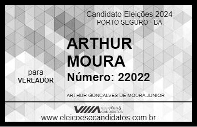 Candidato ARTHUR MOURA 2024 - PORTO SEGURO - Eleições