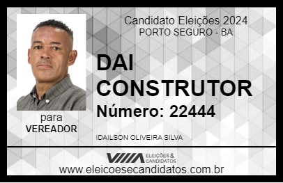 Candidato DAI CONSTRUTOR 2024 - PORTO SEGURO - Eleições