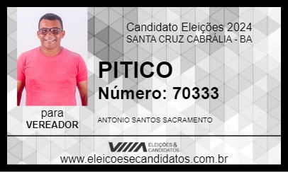 Candidato PITICO 2024 - SANTA CRUZ CABRÁLIA - Eleições