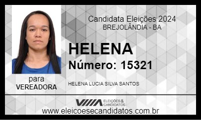 Candidato HELENA 2024 - BREJOLÂNDIA - Eleições